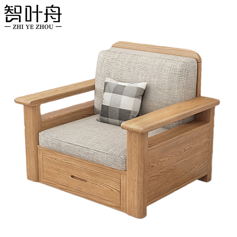 智叶舟沙发单人位90*75*88cm张高清大图