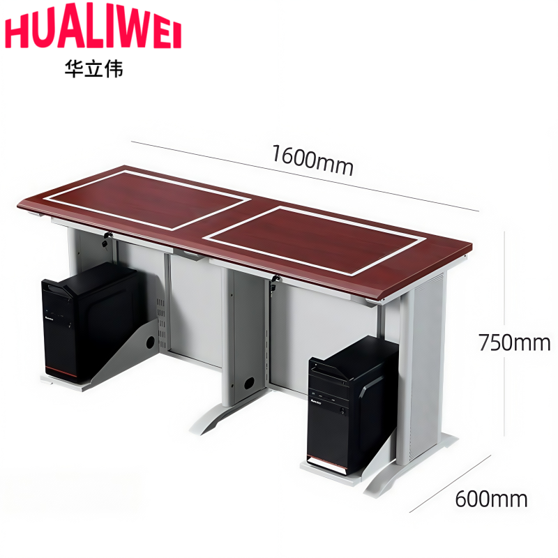 华立伟翻转电脑桌1.6米张高清大图