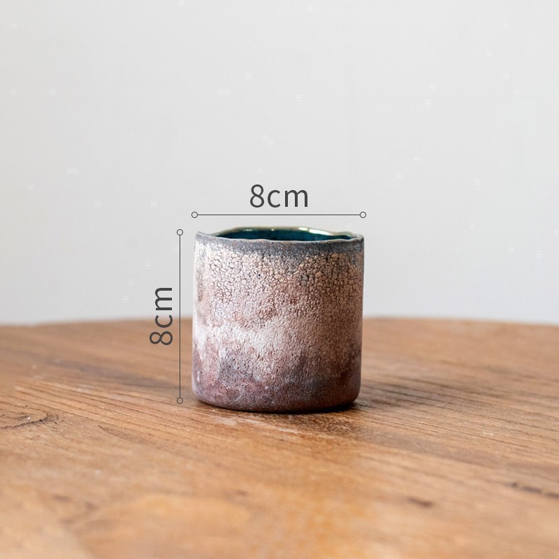 美帮汇手工艺术玻璃瓶花瓶花器做旧摆件复古文艺工业风个性欧式 锈莅玻璃瓶(特大号)高清大图