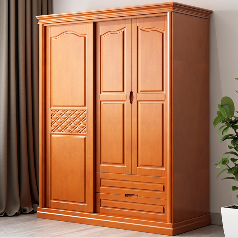 塞纳左居(sena zuoju) 衣柜 北美胡桃木 现代中式实木衣柜四门五六门