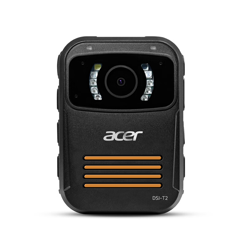 宏碁(acer) DSJ-T2 执法记录仪 便携1296P红蓝灯红外夜视黑色 128G