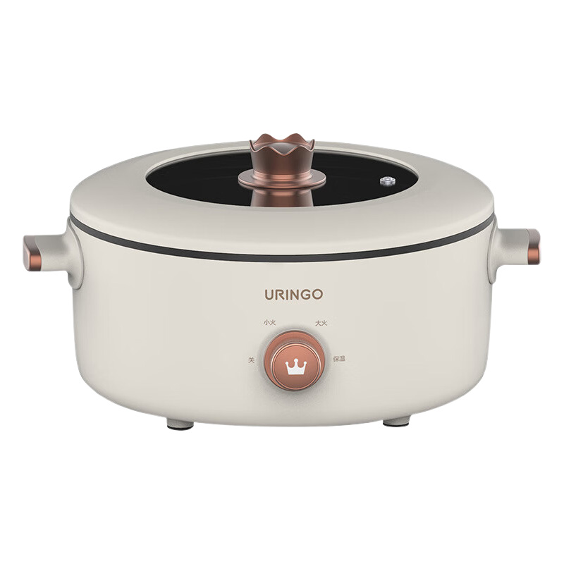 七彩叮当电煮锅3L导热迅速受热均匀隔热防烫标准款QC-ZG01