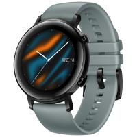 华为(HUAWEI)华为手表WATCH GT2 运动款 (42mm) 湖光青 麒麟芯片强劲续航蓝牙通话运动智能手表商务男女士通用手表