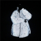 YUANSU冬季夜光立领面包服棉衣宽松韩版潮流反光情侣棉服痞帅保暖外套男棉衣