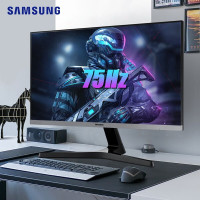 三星(SAMSUNG)S24R35AFHC 23.8英寸电脑显示器 75Hz 家用办公商用液晶显示器VA屏