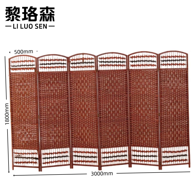 黎珞森折叠屏风 移动屏风1.8米六扇组