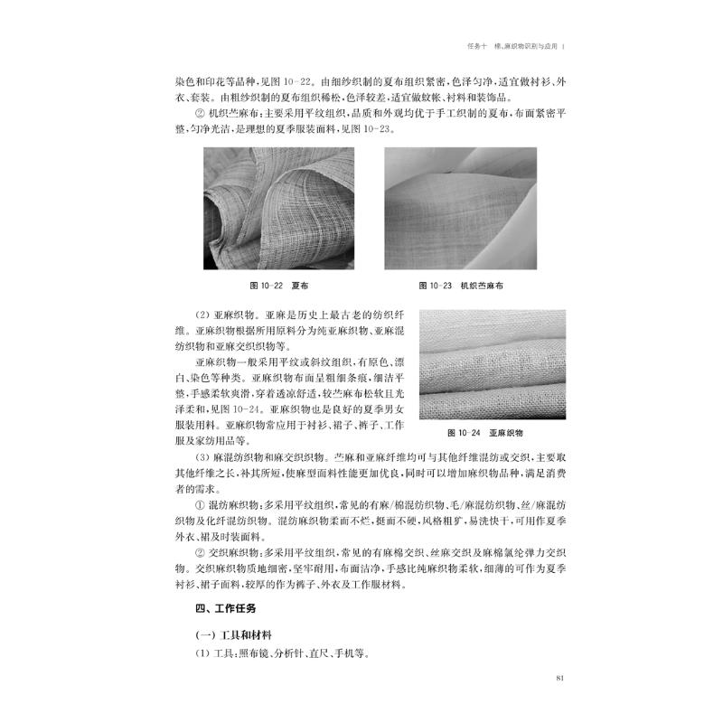 [M]服装材料识别与应用-9787566919243高清大图
