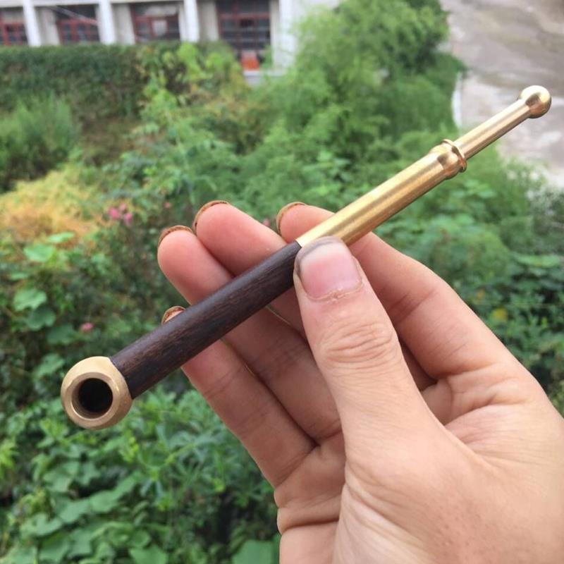 两用贵州手工乌木烟斗实木烟斗木烟斗乌木烟杆1根