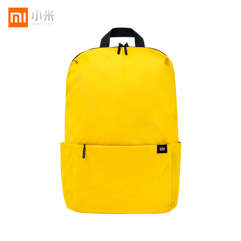 小米双肩包小背包男女通用运动包日常休闲双肩包学生书包旅行包黄色7l