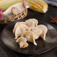 吴大娘 大娘水饺手工捏制鲜菇玉米猪肉水饺 720g(蒸饺 饺子 煎饺 锅贴 早餐 火锅食材)