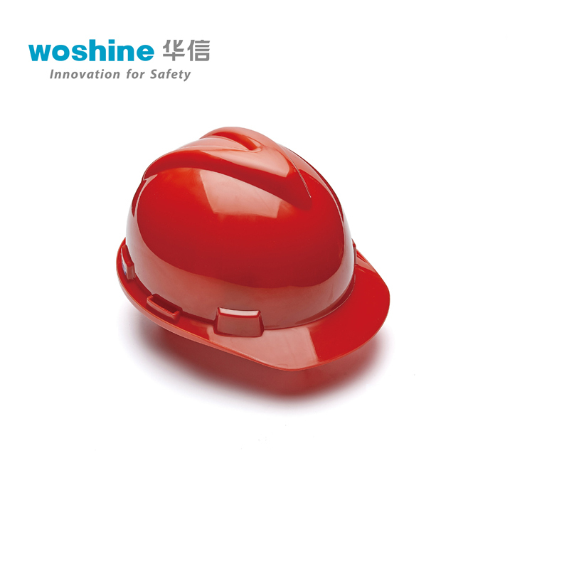 华信 安全帽工地建筑施工加厚防撞劳保头盔新国标ABS头帽 VPRO 中国红