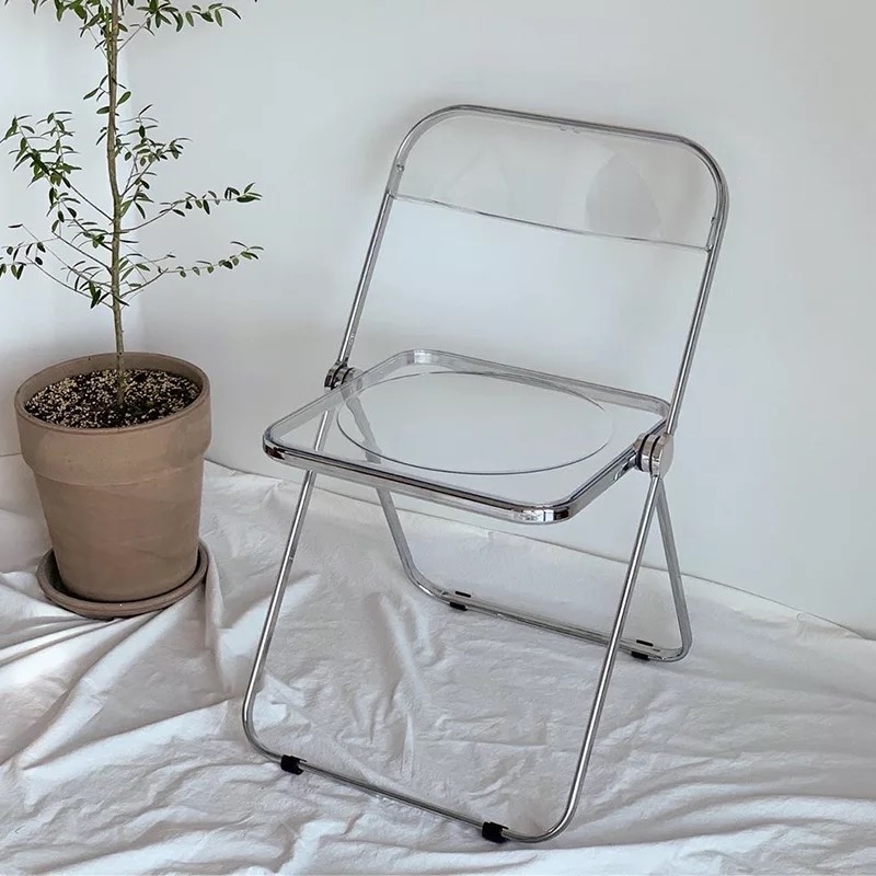 透明椅子亚克力餐椅ins凳子阿斯卡利时尚网红拍照椅子服装店化妆椅折叠椅图片 高清实拍大图 苏宁易购