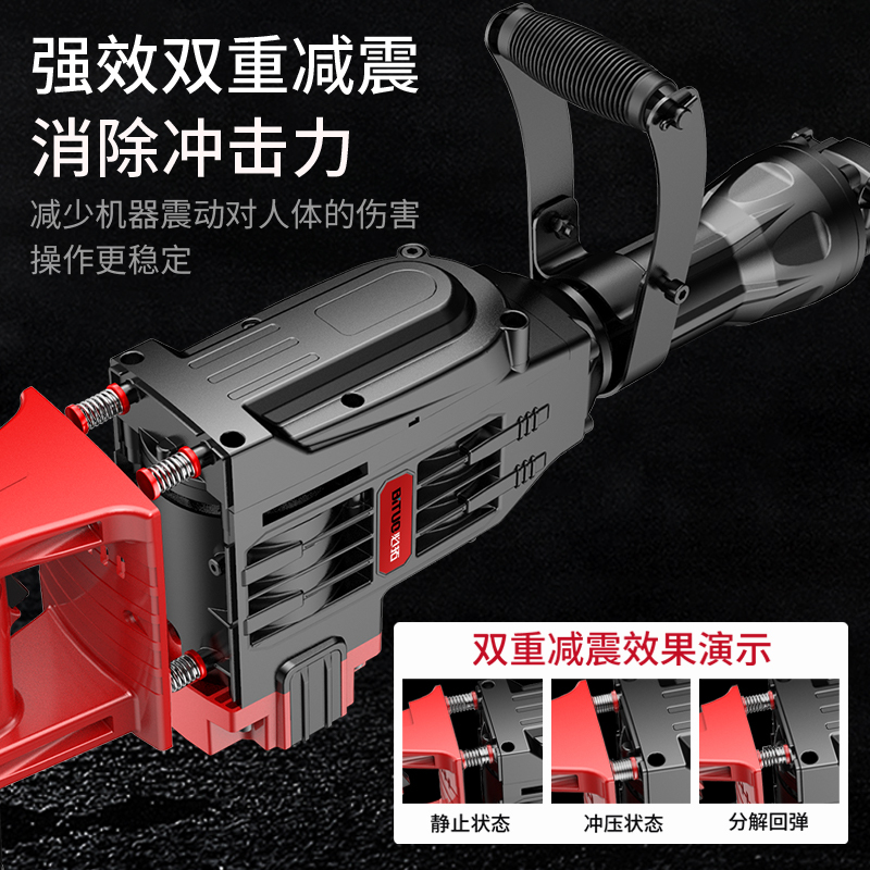必拓BT95-1大功率电镐工业重型锤镐拆墙开槽