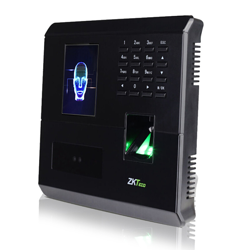 ZKTeco/熵基科技UF200考勤机指纹人脸混合识别打卡机U盘下载自动报表高清大图