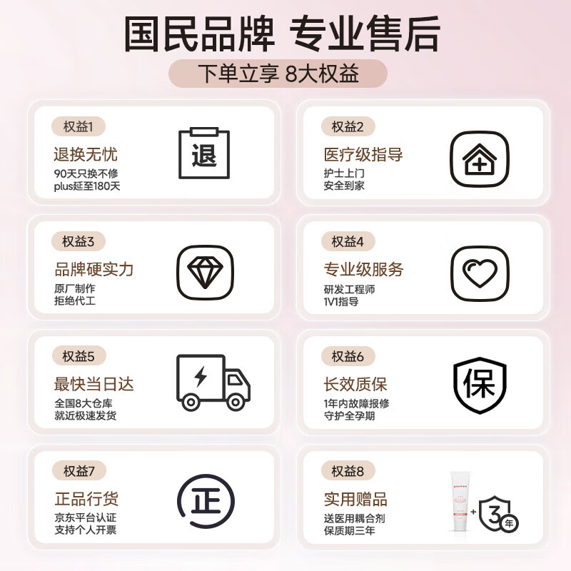 [鱼跃YTX302]鱼跃(Yuwell)胎心监测仪孕妇家用胎心仪医用多普勒蓝牙YTX302送超声耦合剂高清大图