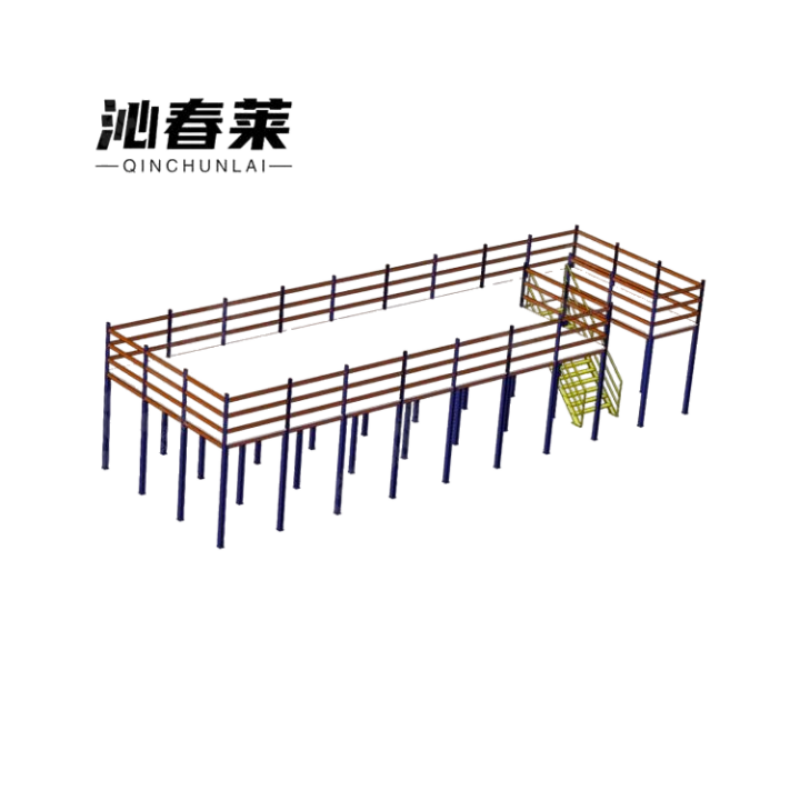 沁春莱中型仓储阁楼货架(定制)300kg/平方米