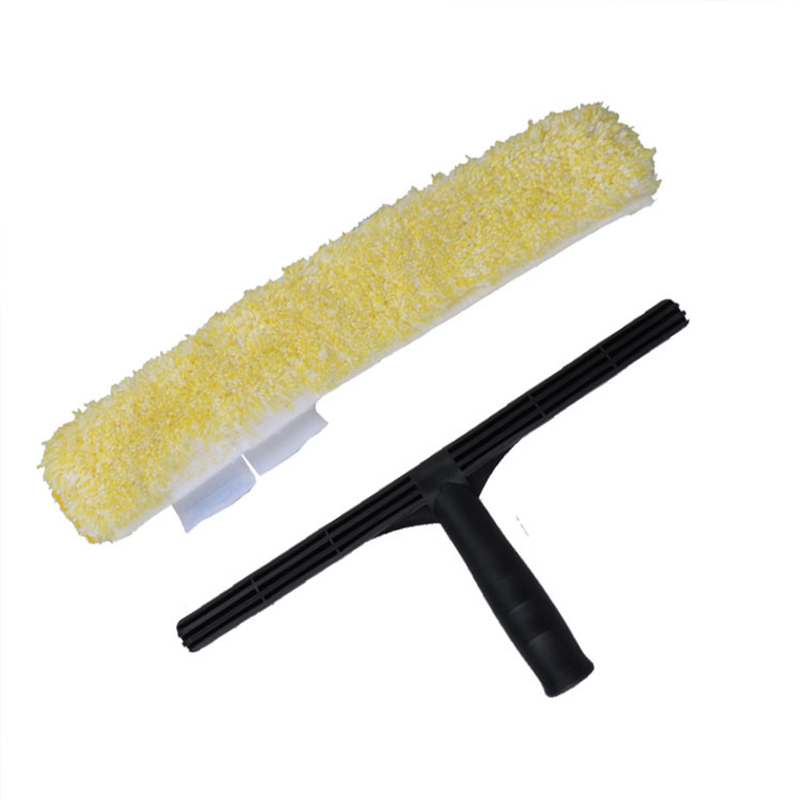超宝玻璃擦涂水器玻璃清洁器玻璃刮毛头毛套毛刷毛滚刷工具T形架 45CM高清大图