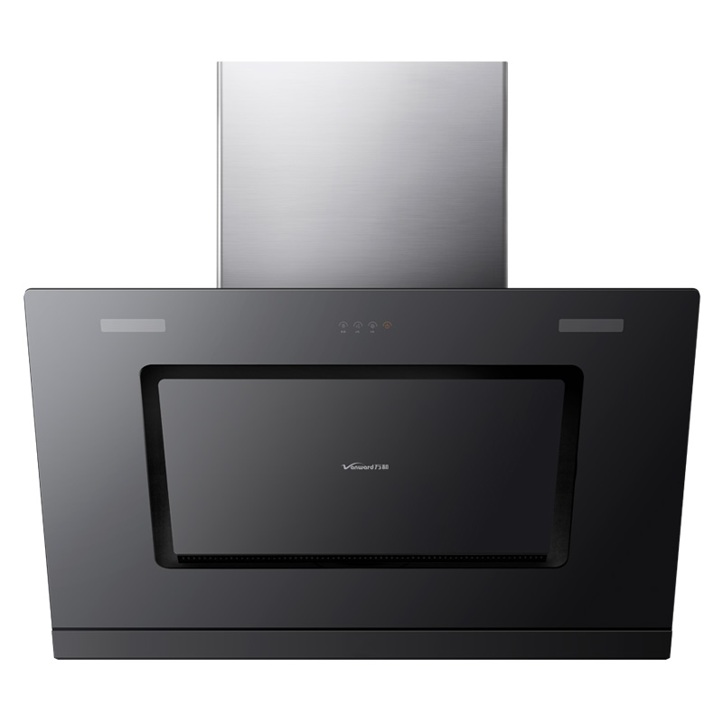 万和J03Q-Pro+B8L03Q-20Y 23m³侧吸式一级能效油烟机挥手感应钢化玻璃面板长效质保高清大图