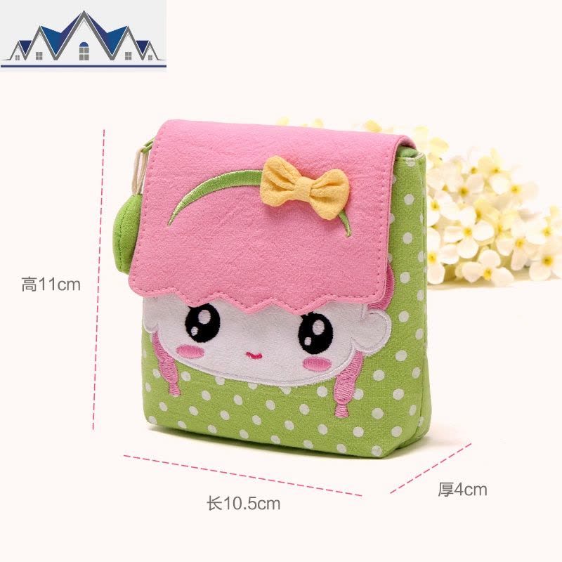 星球可爱棉布艺卫生棉包可爱卫生巾收纳包便携姨妈巾包零钱包 三维工匠图片