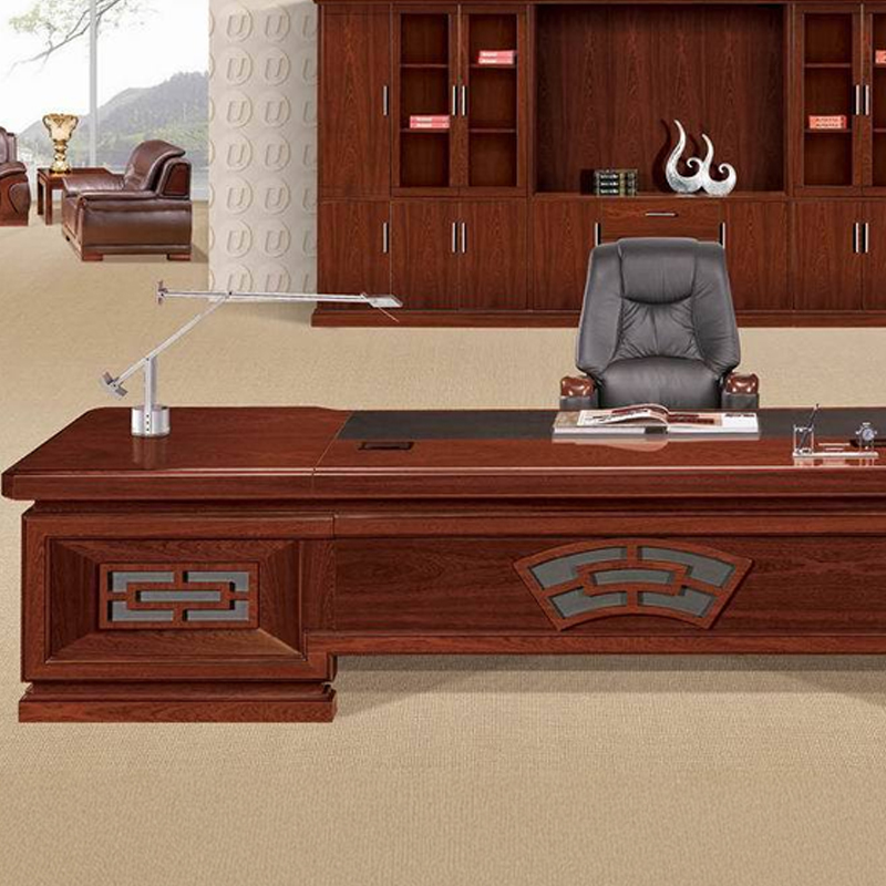 大央班台/办公桌B-3A321 3200W*2400D*780H 办公桌员工位单人办公桌组合简约现代办公室老板桌子高清大图