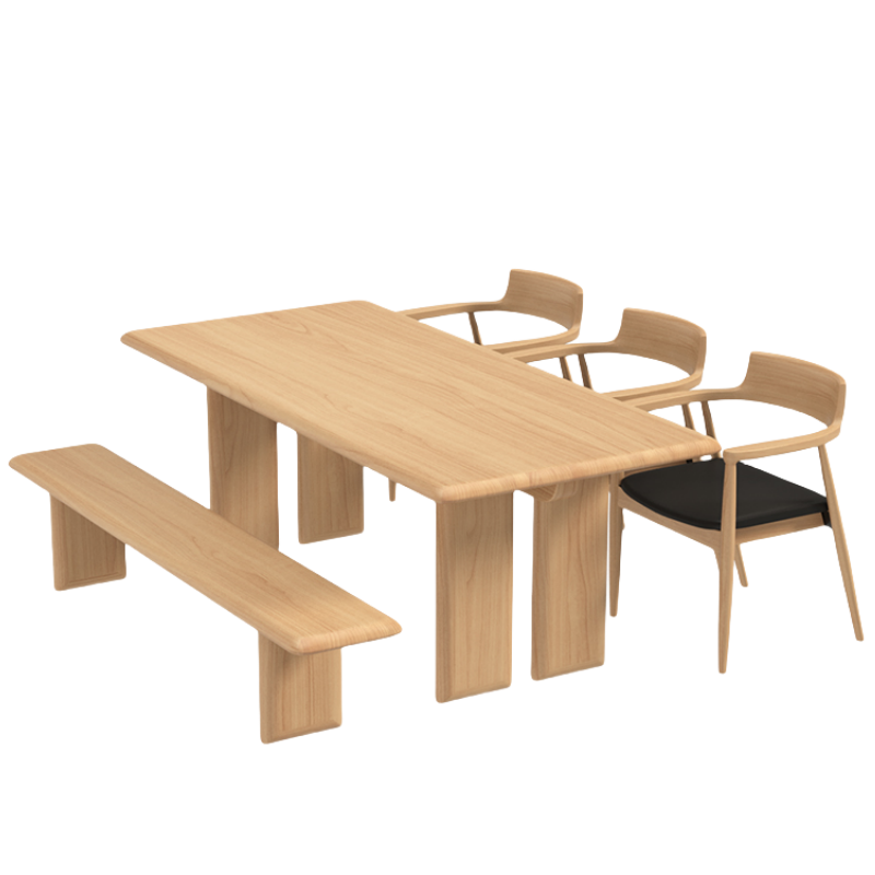 铭 思 达 实 木 餐 桌高清大图