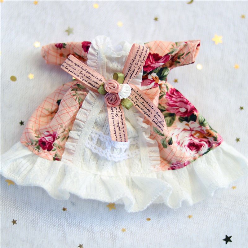 16cm17厘米8分bjd娃娃衣服换装3d眼13关节女孩儿童过家家玩具衣服a款