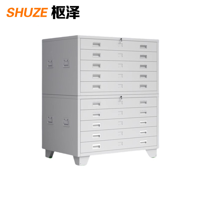 枢泽 抽屉柜 收纳柜 1号十抽1000*700*1200mm 台