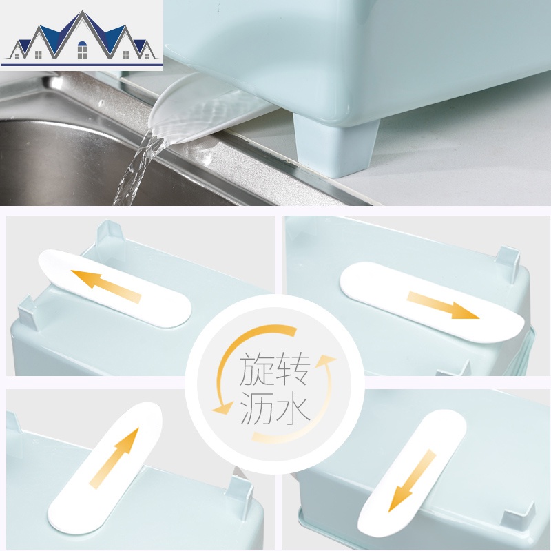 厨房沥水碗架装碗筷收纳箱碗柜放餐具碗筷收纳盒厨房置物架碗盘架 三维工匠高清大图