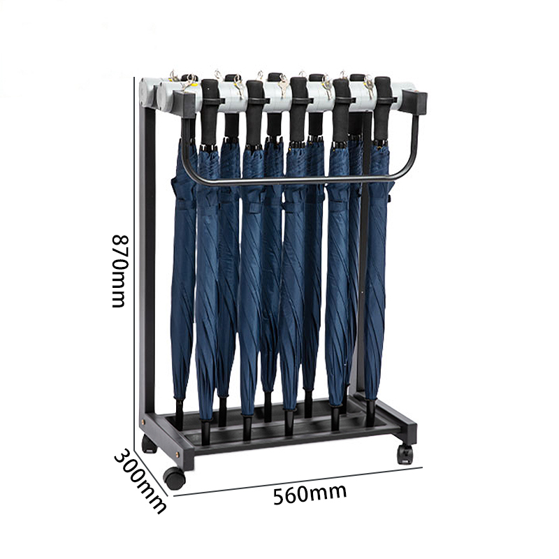 豫汉迎雨伞架带伞 10头带伞雨伞架560*300*870mm套 默认