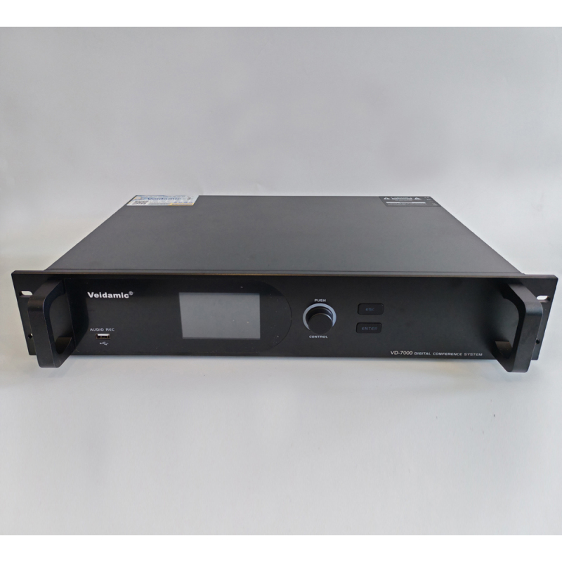 丸宏 Veidamic VD-7000(C) 一拖十 专业有线手拉手话筒 视频会议话筒 大型会议室桌面方杆话筒