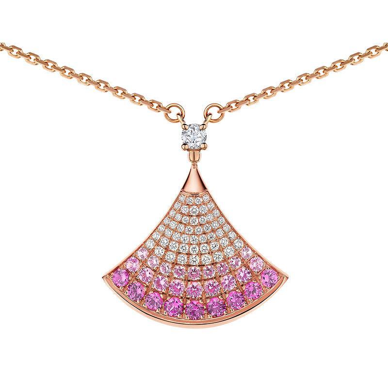 bvlgari宝格丽七夕情人节divasdream玫瑰金项链358436