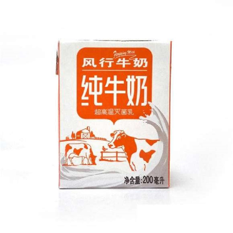 风行纯牛奶200ml*12