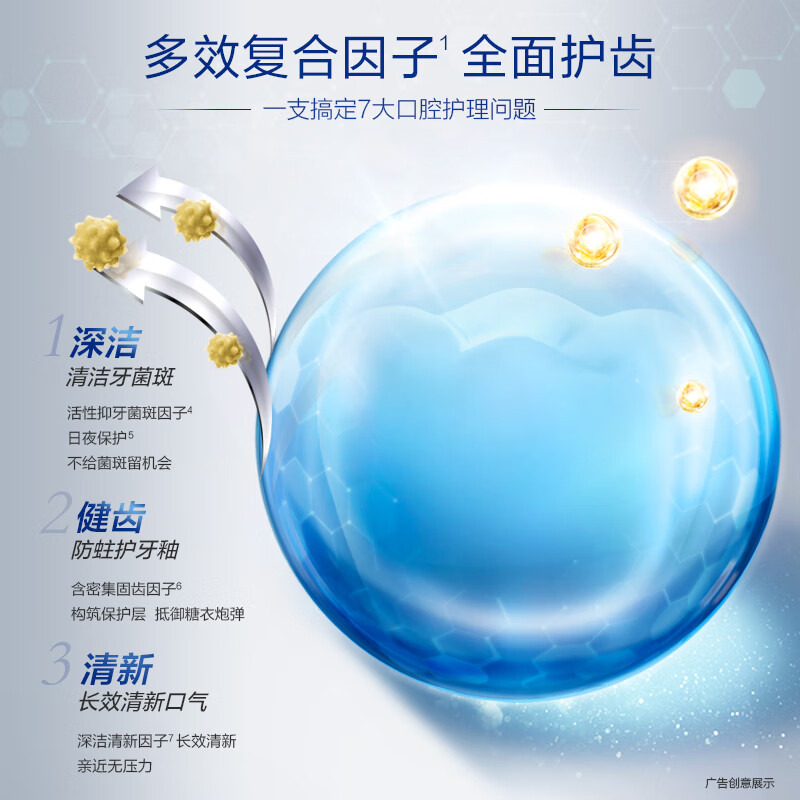 佳洁士(Crest) 全优7效 快速抗敏 140g 牙膏 (计价单位:支)高清大图