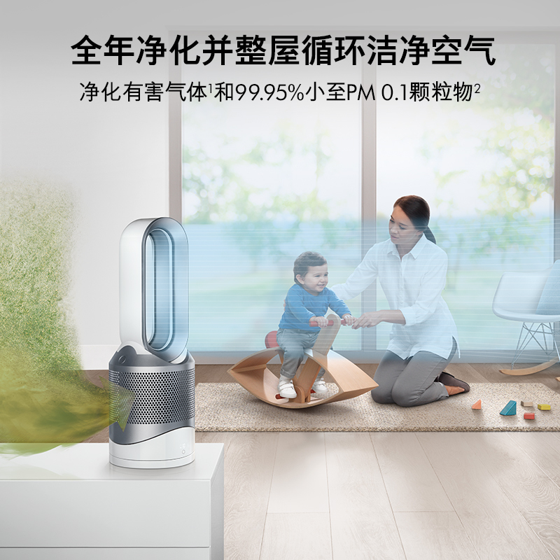 Dyson戴森 空气净化取暖器 家用暖风 兼具空气净化器取暖器风扇功能 家电 HP00