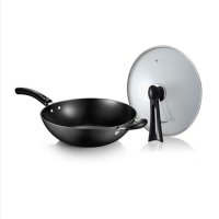 Midea/美的 CZ32B4铸铁炒锅铁锅不锈锅电磁炉煤气灶通用汤锅炊具
