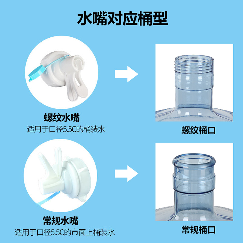 家柏饰(CORATED)抽水器桶装水架子饮水机矿泉水桶大桶水净水支架带水嘴倒置放水 加高银色支架+2个常规水嘴+撬木棍高清大图