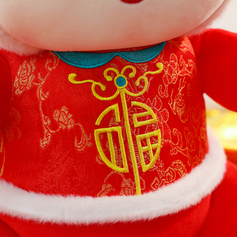 锦瑞星新年春节吉祥物公仔玩偶50cm/个高清大图