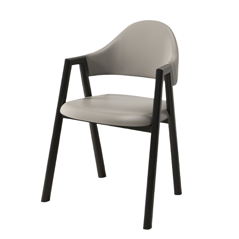 铭思达休闲椅皮质把高清大图