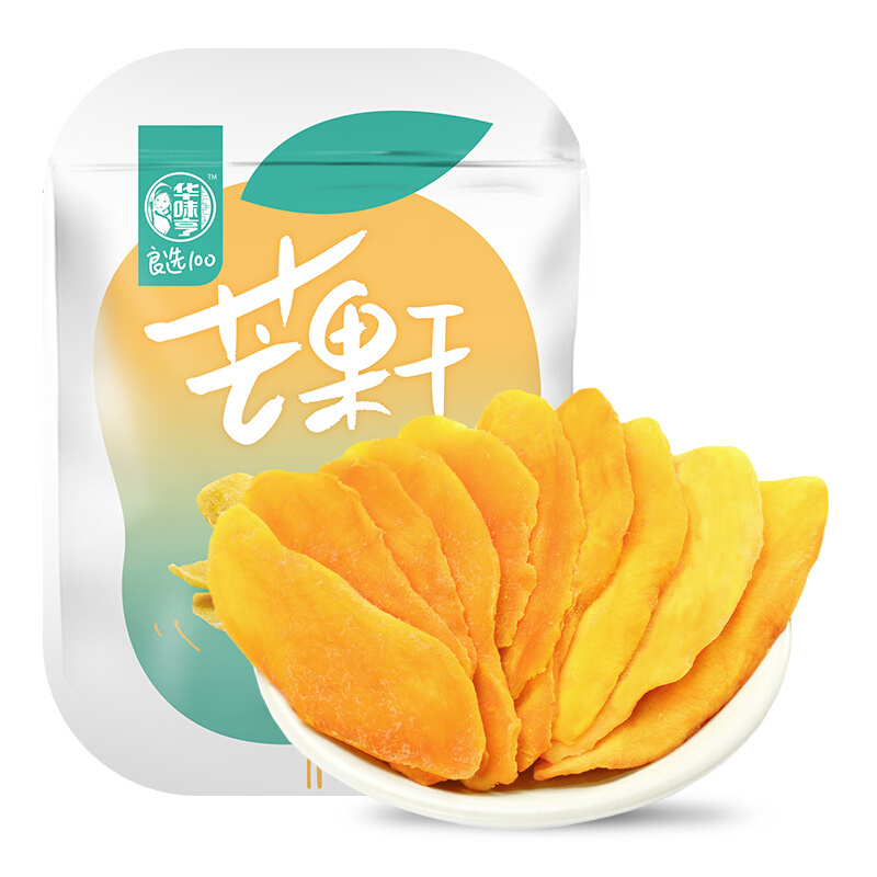 华味亨芒果干100g/袋风味水果干果脯零食芒果片蜜饯果干