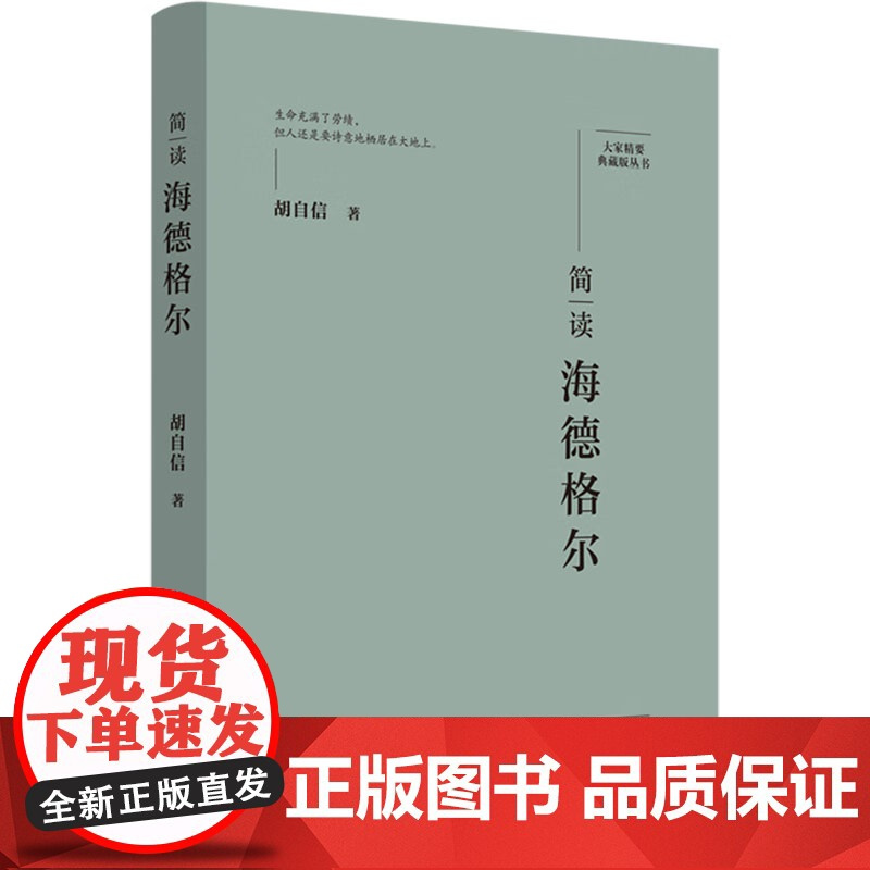 简读海德格尔 胡自信 著 欧洲史社科 正版图书籍 陕西师范大学出版总社有限公司
