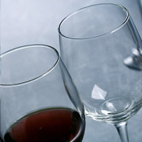 利比典雅葡萄酒杯550ml*2支套红酒杯高脚杯玻璃红酒杯无铅水晶品质玻璃