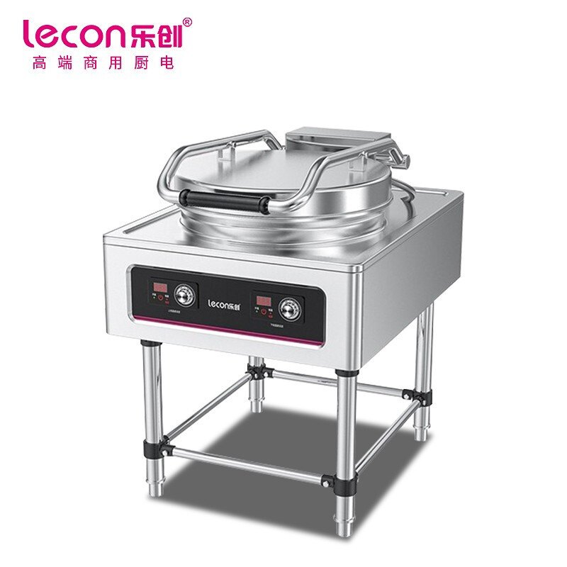 乐创(lecon)商用电饼铛 立式双面煎饼锅电煎锅电烤饼机 立式悬浮式380V YCD-45A型