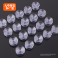 玻璃茶几面透明胶粒片 防滑垫子 餐桌面保护垫片固定家具双面硅胶垫 玻璃防滑小胶垫吸盘器 大号(20个)_67