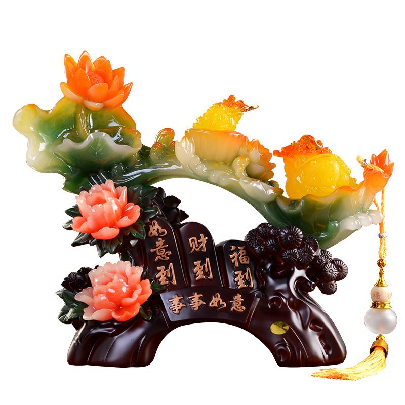 家柏饰(CORATED)玉如意摆件摆设家居客厅酒柜电视柜装饰品工艺品乔迁新居礼品高清大图