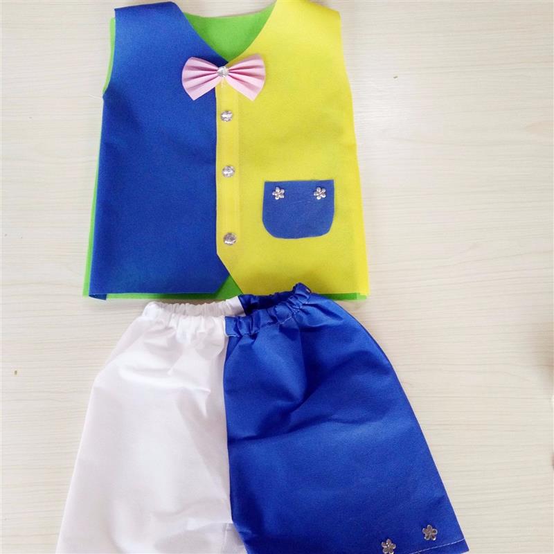 六一新款环保服装儿童时装秀演出服幼儿园舞台走秀服亲子装套男