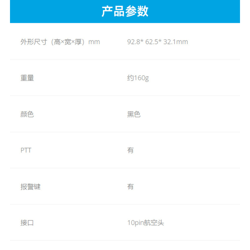 海能达(Hytera)MD780i车载台话筒带数字键手咪SM19A1 适配 MD780 780i