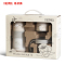 膳魔师(THERMOS)孕婴童保温杯FFH-293L吸管杯内胆316L不锈钢双盖多用290ML学饮杯礼盒装防滑底座粉色