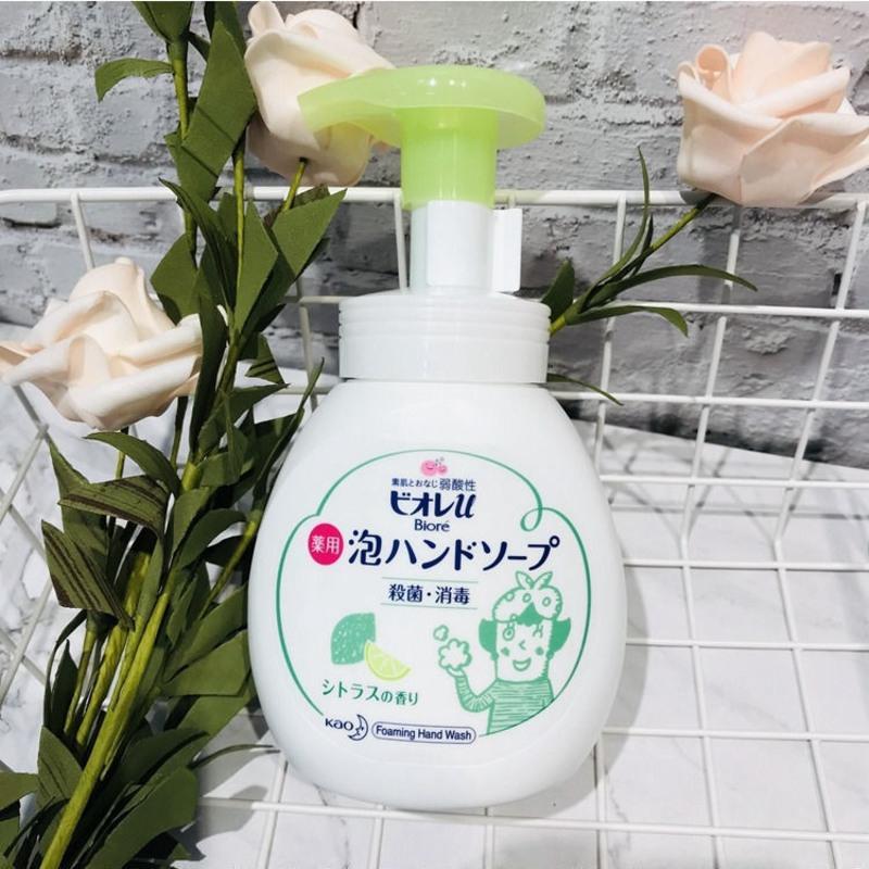 日本KAO花王泡沫洗手液抑菌洁净除味宝宝可用儿童清新微香250ml (花#王)/*柠檬香250ML