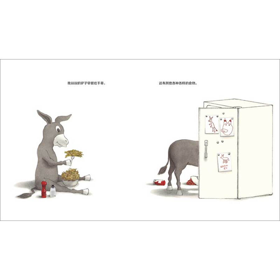 我叔叔的驴子(精装) [正版]我叔叔的驴子精装绘本图画书3-6岁亲子共读用心看见孩子的雀跃发现平凡日常里诗意的惊喜魔法象高清大图