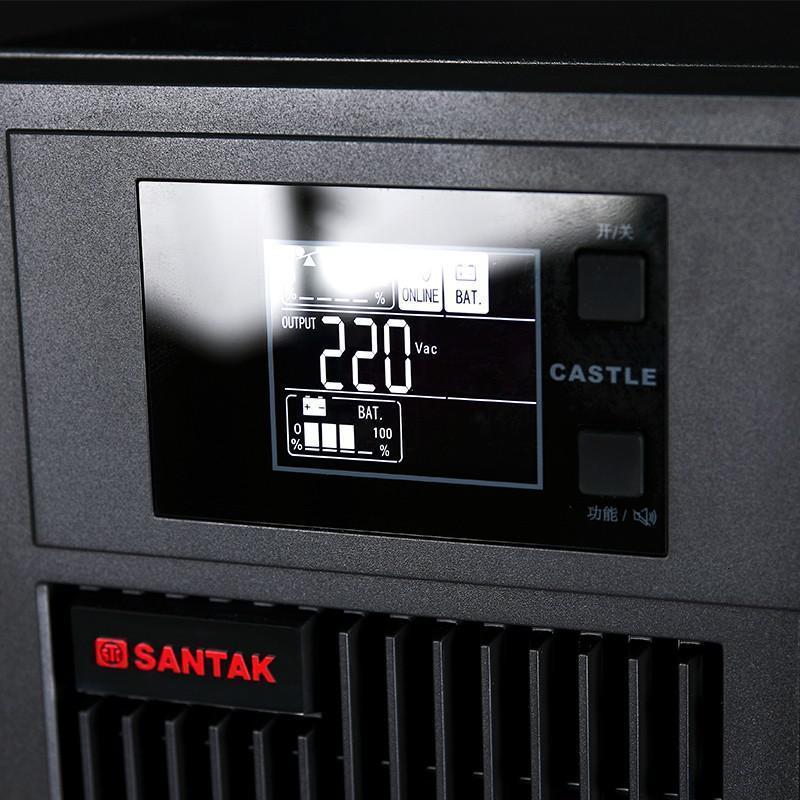 山特UPS不间断电源C1KS (1000VA/800W) 套餐 续航3小时 3节山特100AH蓄电池+电池柜